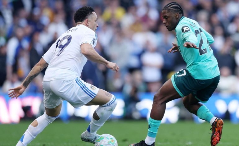 The Leeds vs Wolves result ends in a home victory