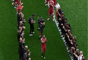 Anfield Bids Emotional Farewell To Mohamed Salah And Andy Robertson on Premier League Final Day